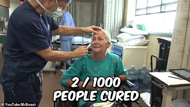 Youtuber MrBeast helps cure "a thousand people's blindness,"